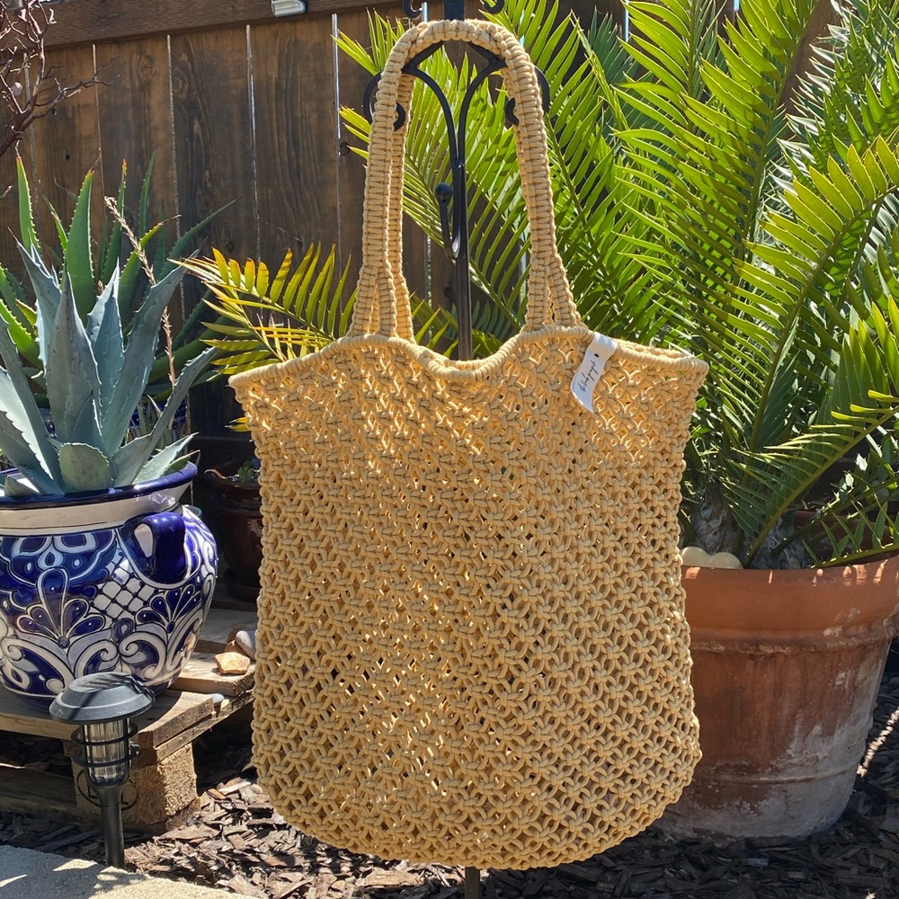 The Beach People Macrame Beach Bag NEW!